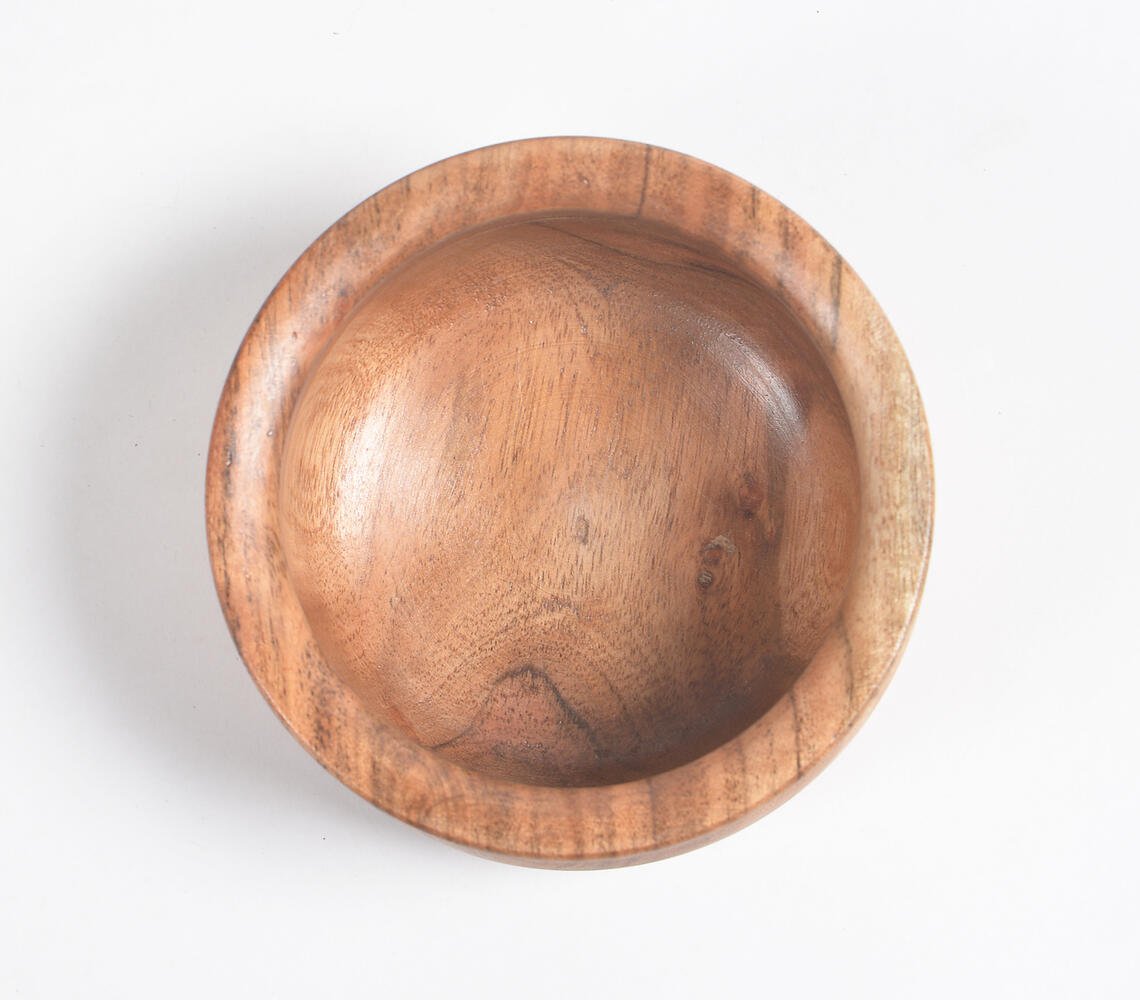 Acacia Wood Turned Bowl