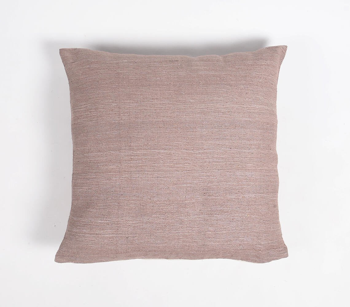 Solid Lilac Silk Cushion cover, 20 x 20 inches