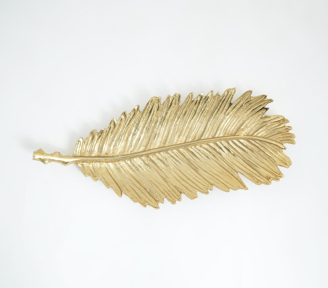 Aluminium Cast Palm Leaf Dish