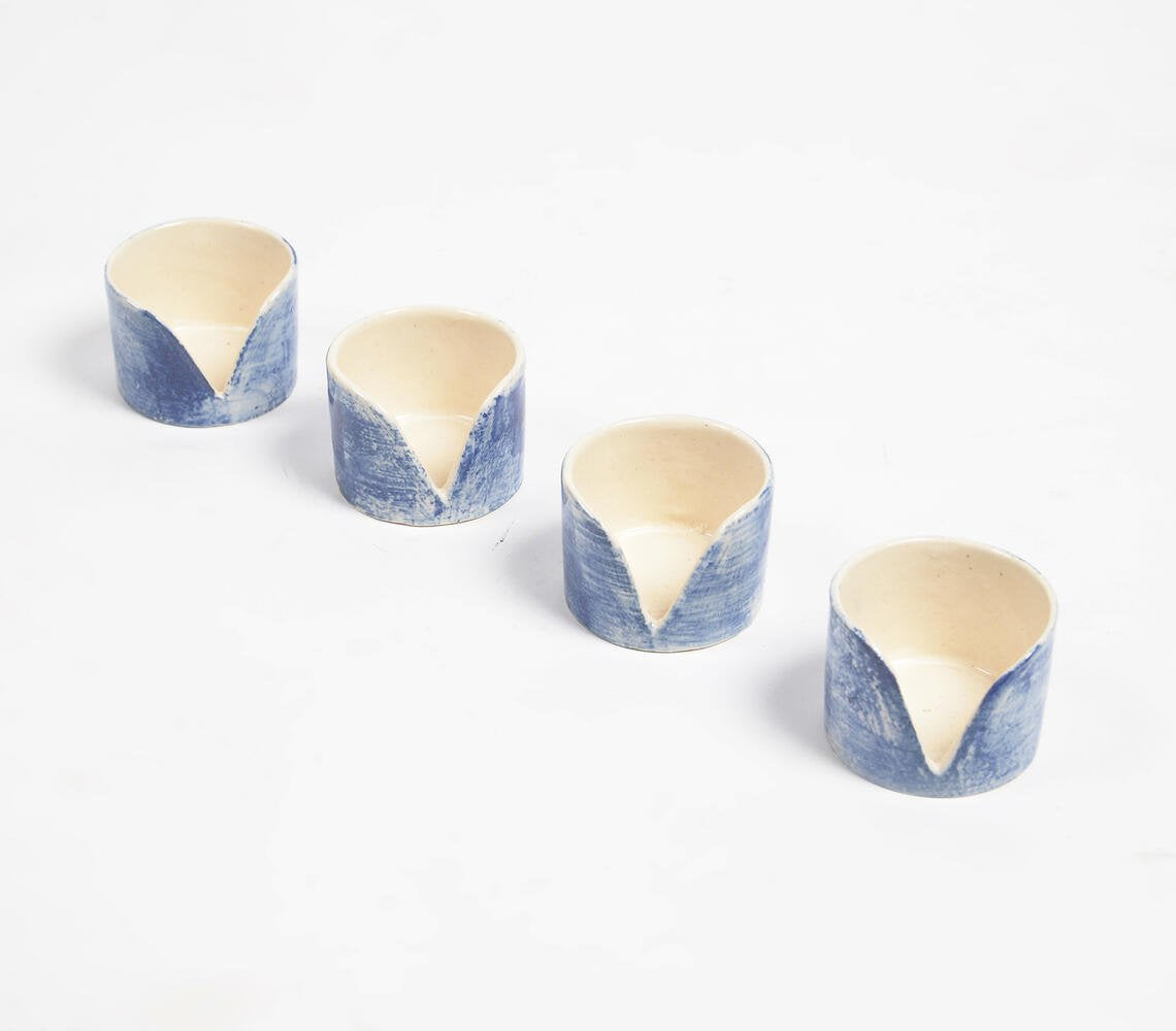 Stargaze Clay Tealight Holders (Set of 4)