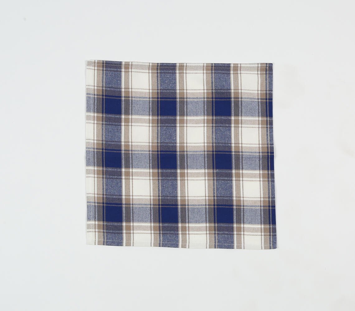 Ultramarine Plaid Napkins (set of 4)