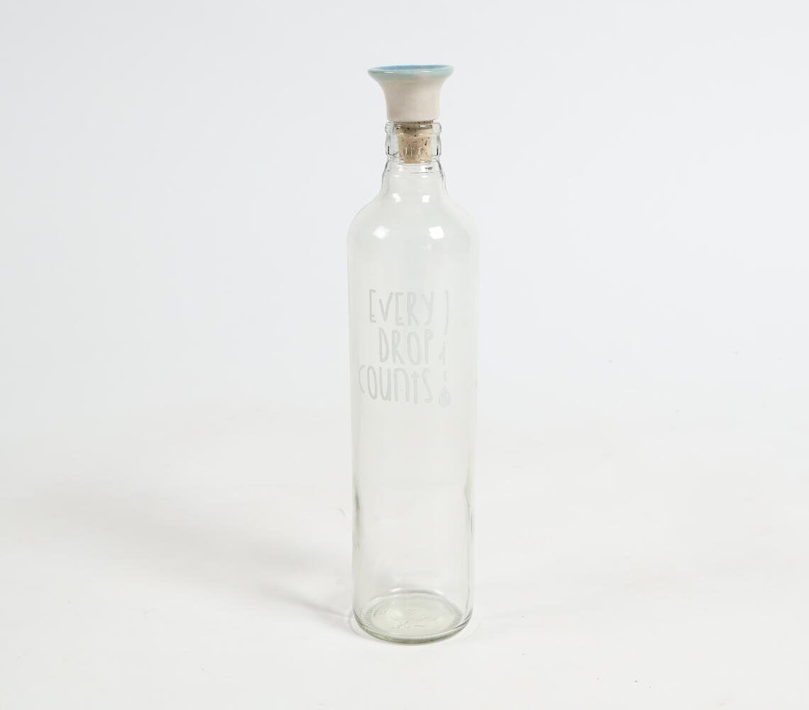 Classic Glass Water Bottle with Ceramic Stopper