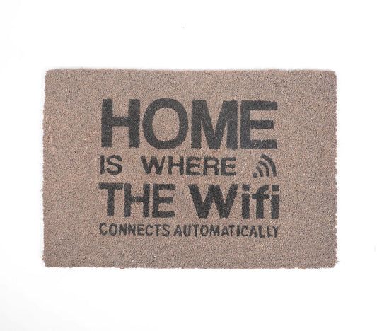 Typographic Coconut Coir Door mat