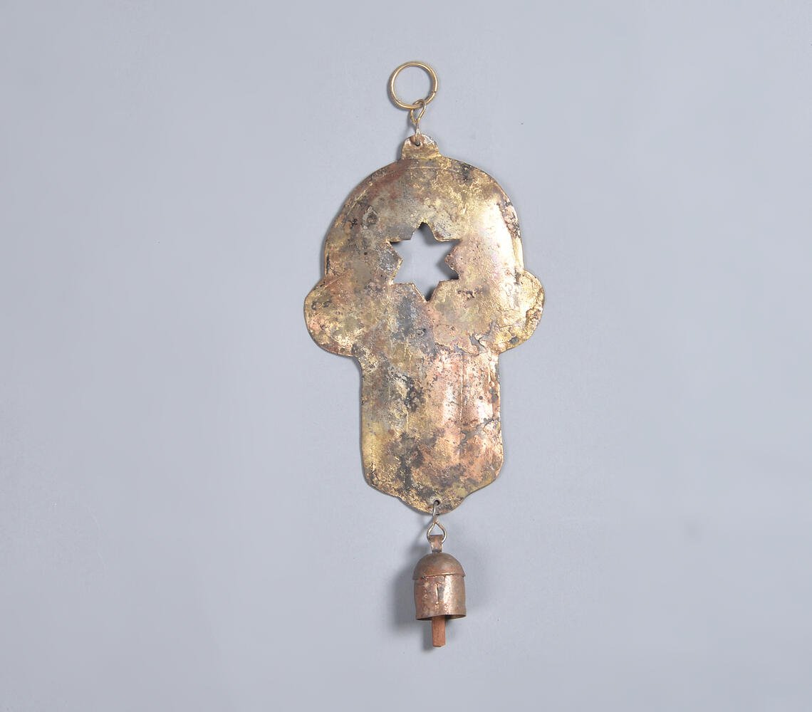 Copper & Iron Antique Wall Decor with Bell