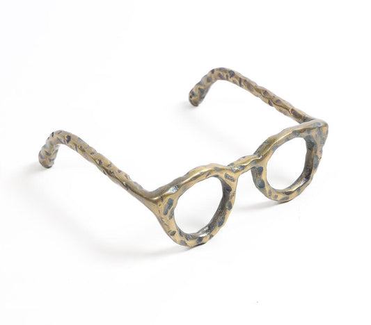 Sand Cast Aluminium Vintage Spectacles Tabletop Decorative