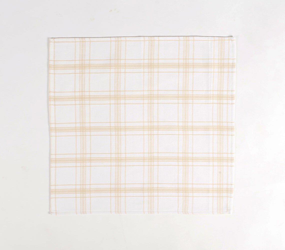 Set of 4 - Handwoven Checkered Napkins