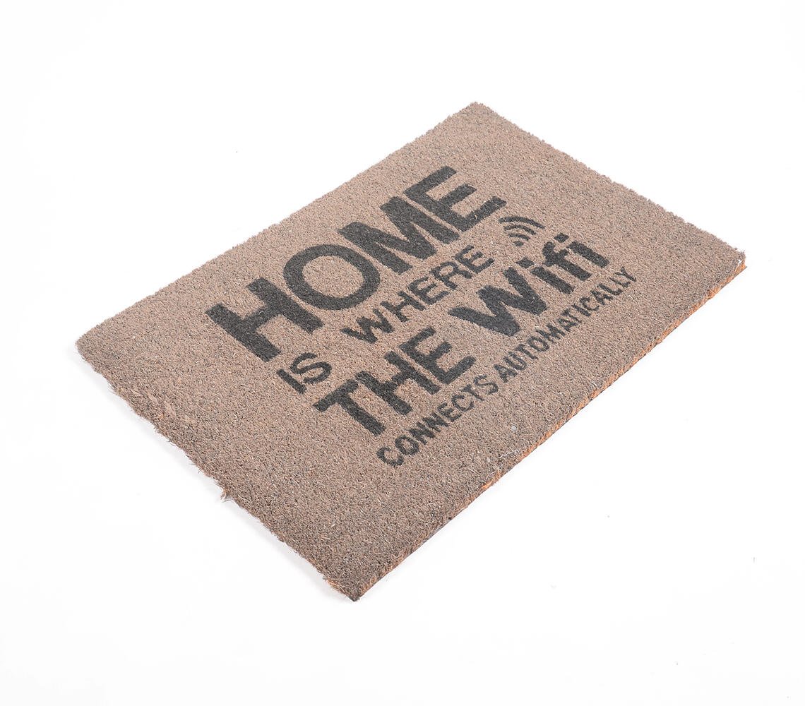 Typographic Coconut Coir Door mat