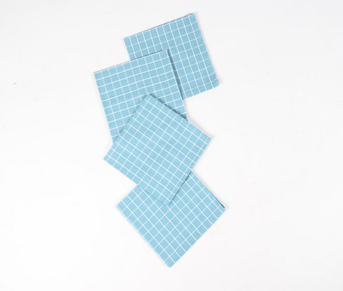 Handloom Sky Table Napkins (Set of 4)