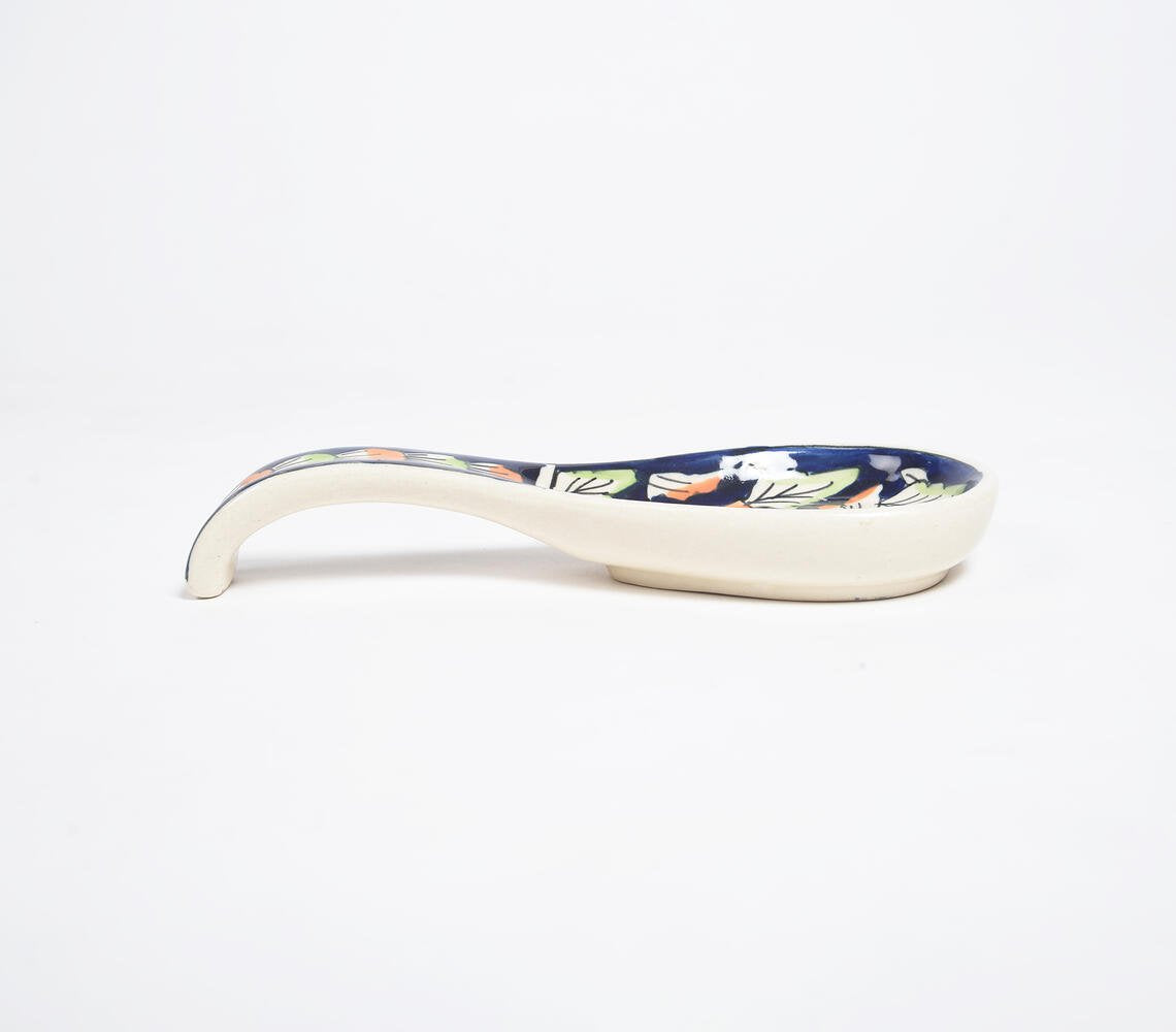 Hand Painted Ceramic Spoon Rest