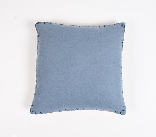 Hand Stitched Woolen Cushion cover, 16 x 16 inches