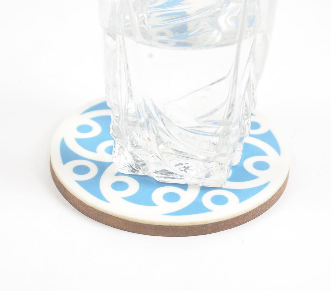 Elegant MDF & Resin Coasters with Box (Set of 4)