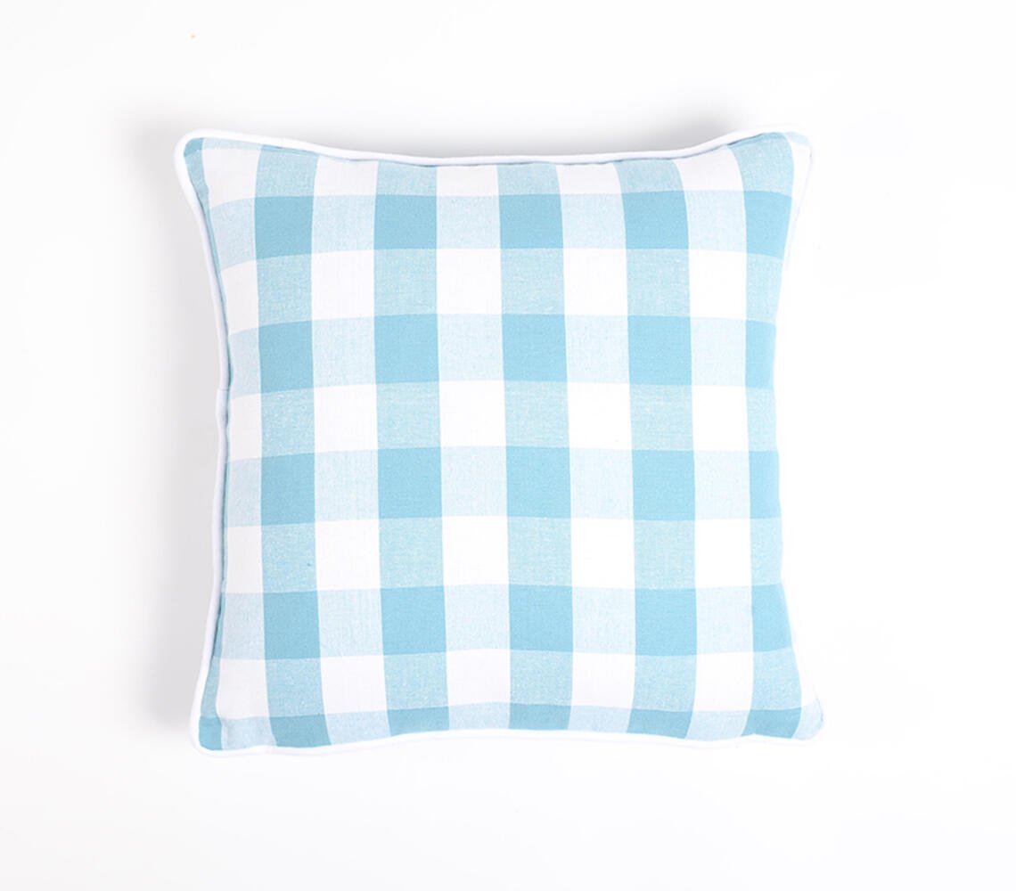 Set of 2 - Handloom Cotton Pastel Cushion covers , 18 x 18 inches