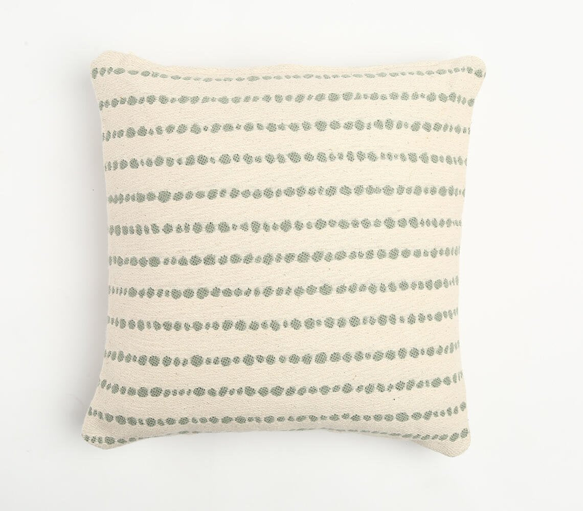 Abstract Striped Cotton Cushion Cover