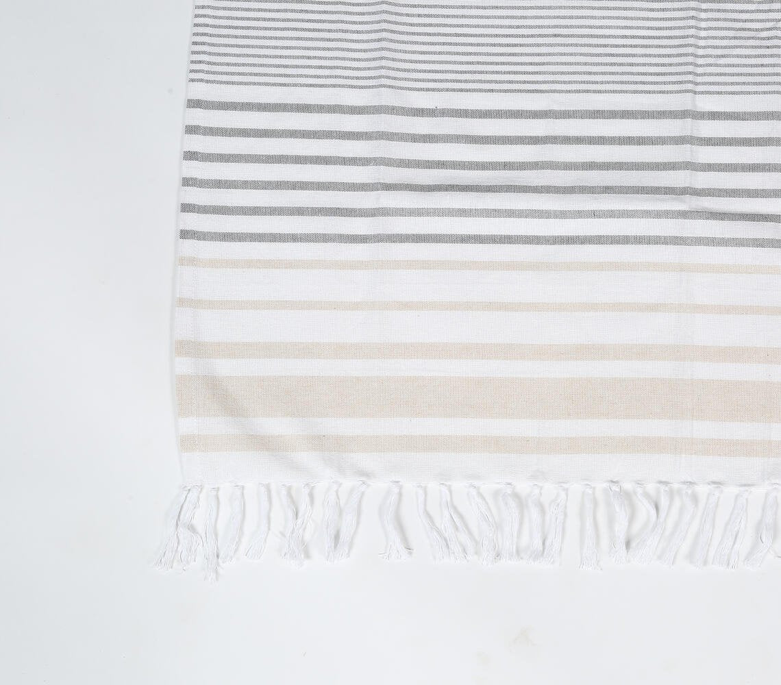 Handwoven Striped Cotton Bath Towel