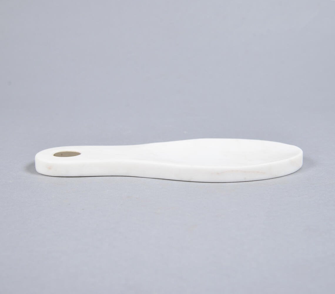 Hand Cut Minimal marble Tea Spoon rest