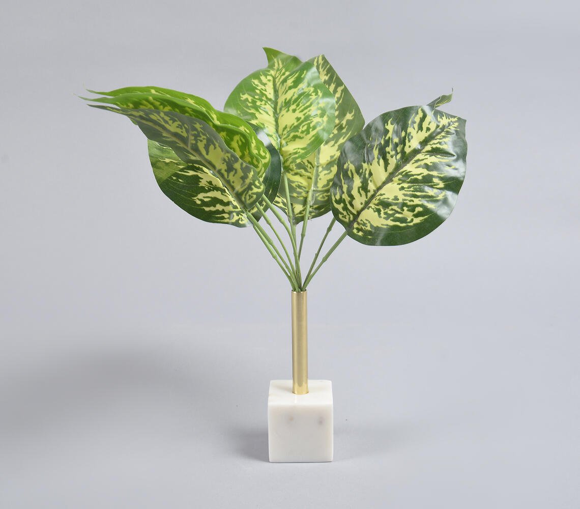 Statement Marble & Brass Plant Pot