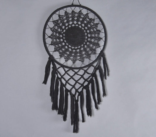 Charcoal Crochet Dreamcatcher