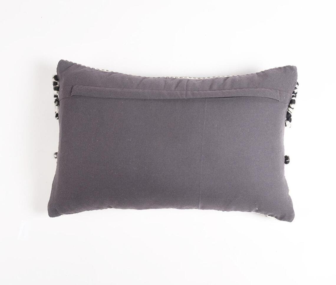 Textured Monochrome Patterned Cushion Cover