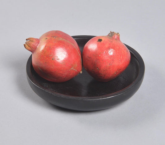 Handmade Mango Wood Black Fruit Bowl