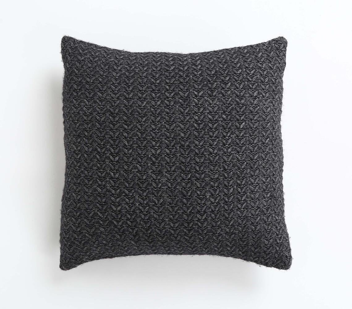 Hand Knitted Cotton Cushion Cover