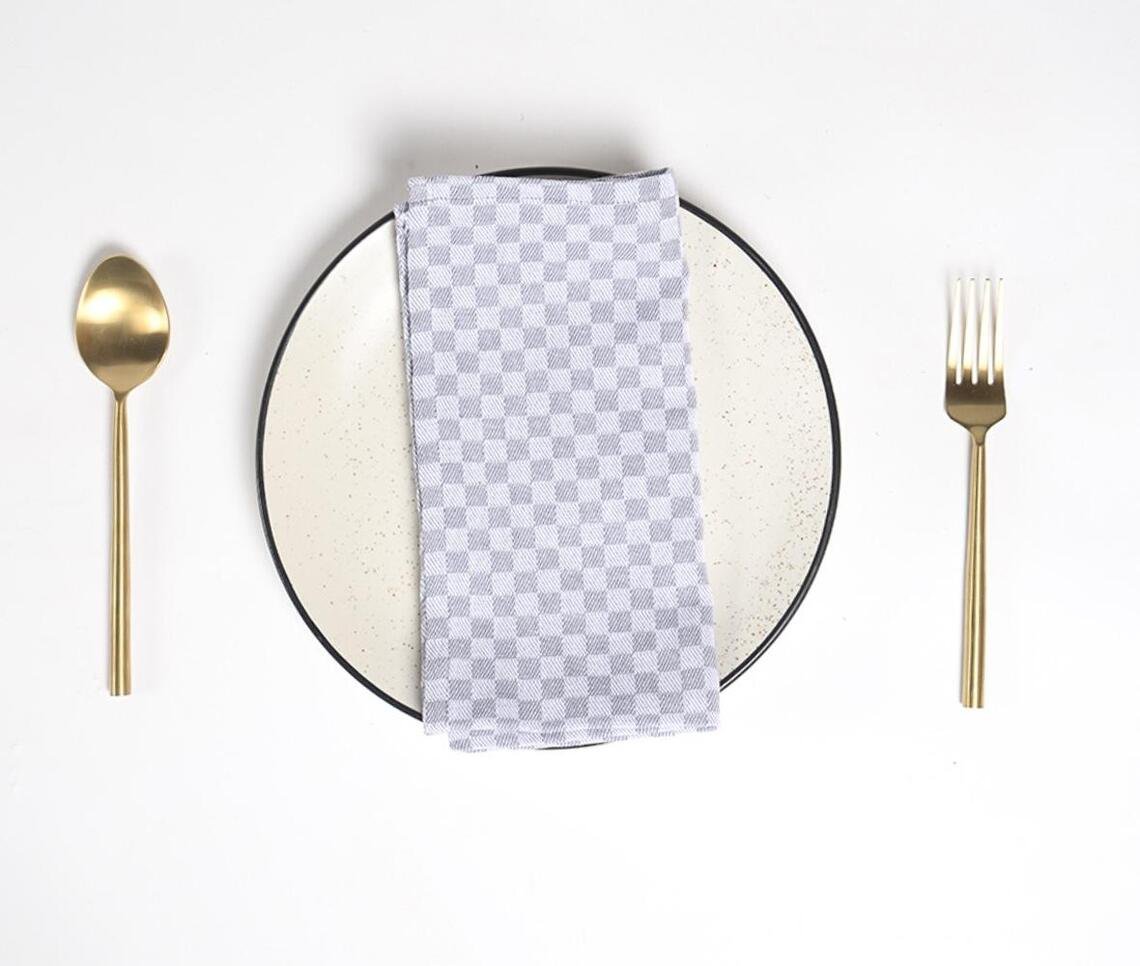 Handwoven Cotton Table Napkins (Set of 4)