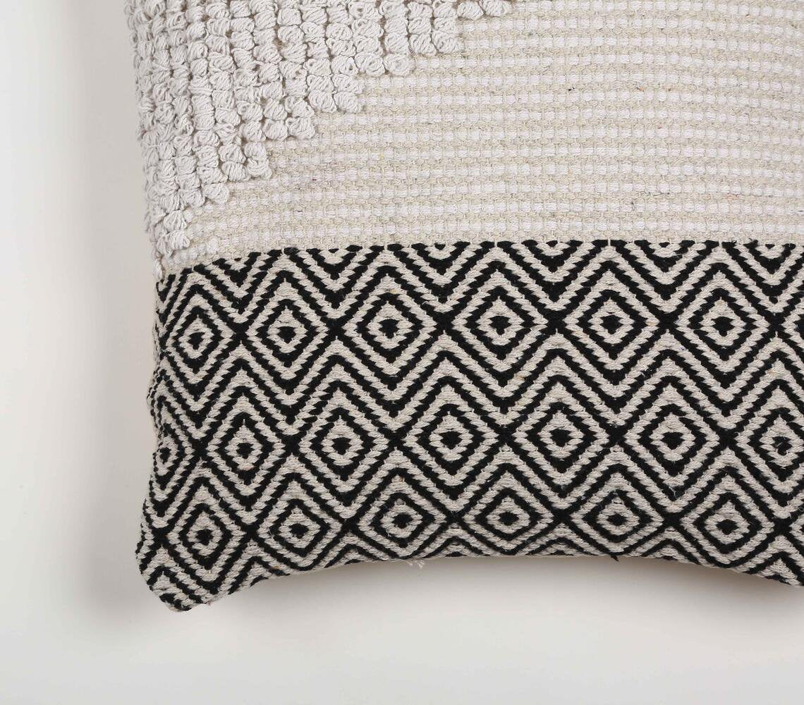 Woven & Tufted Monochrome Cushion Cover