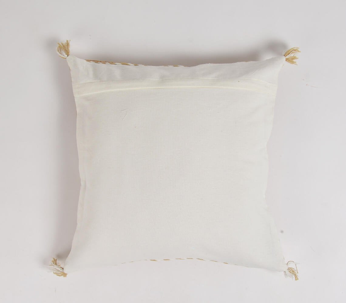 Embroidered Ginger Cushion cover