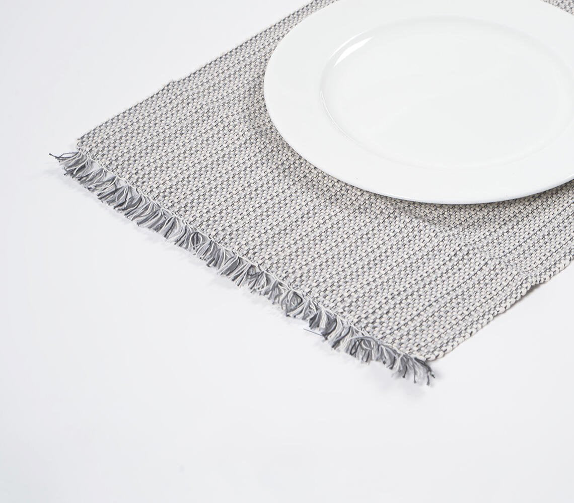 Monochromatische katoenen placemats (set van 6)