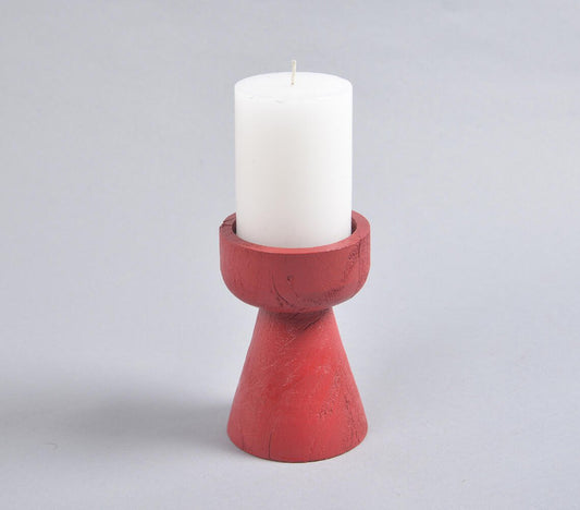 Turned Saal Wood Candle holder