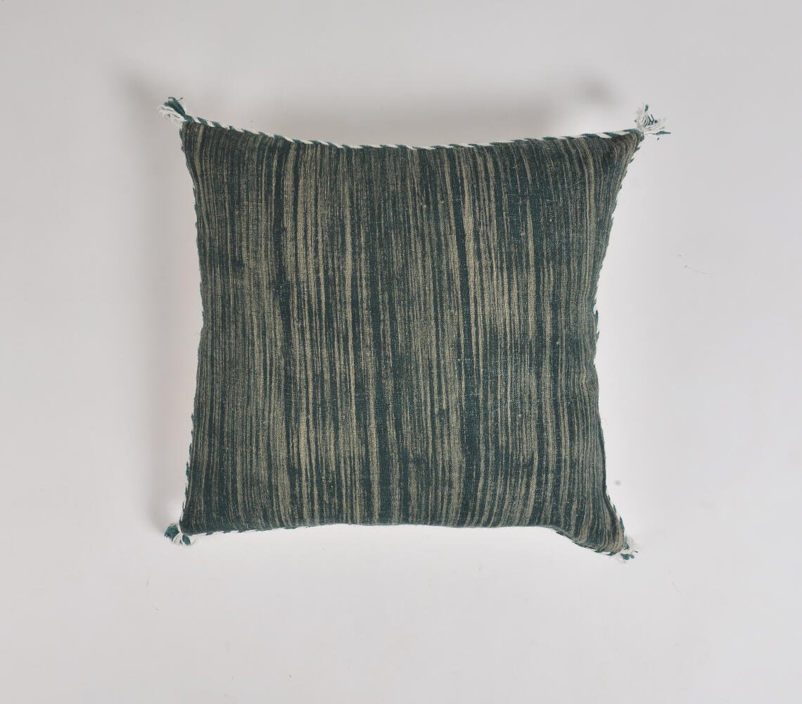 Handwoven Forest Green Cushion cover