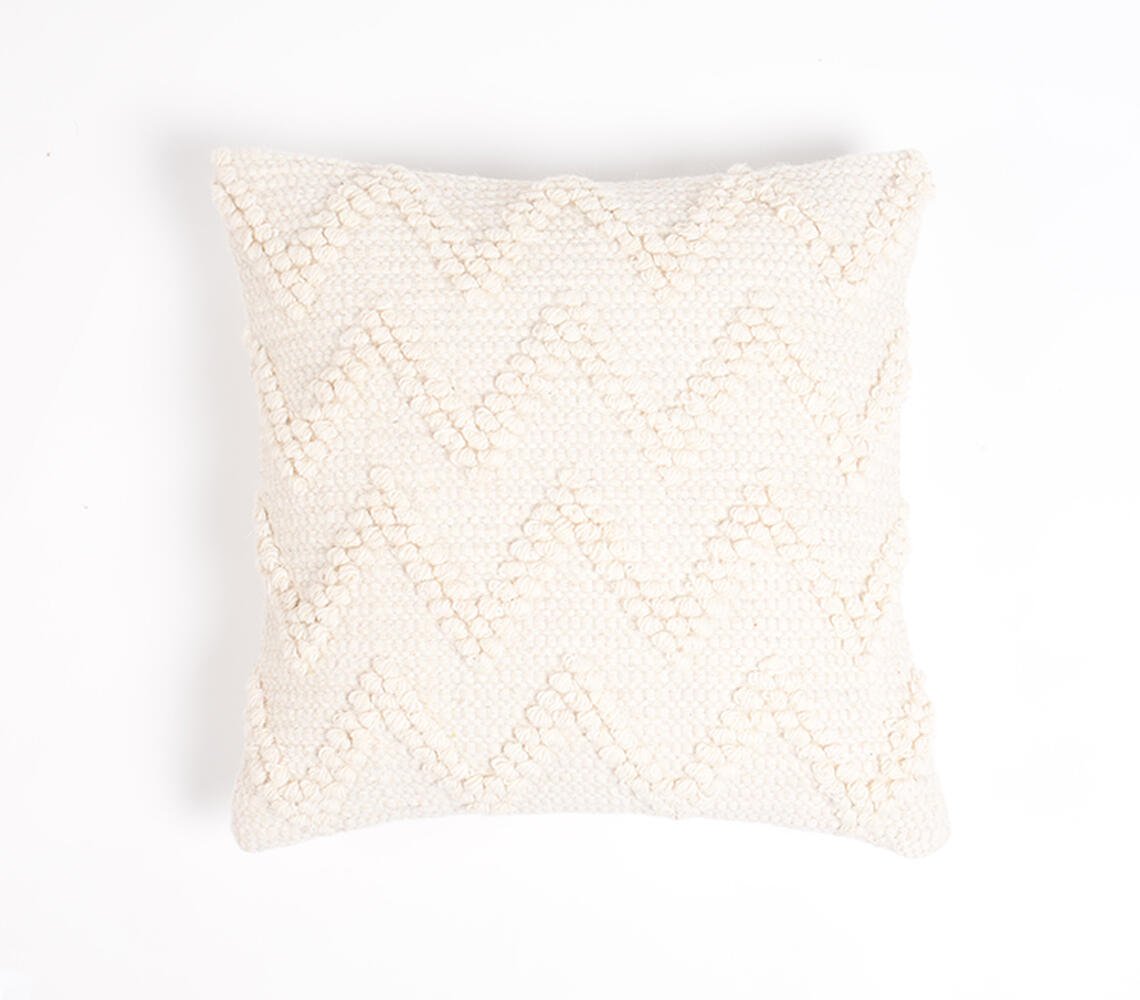 Woven Woolen Chevron Cushion Cover