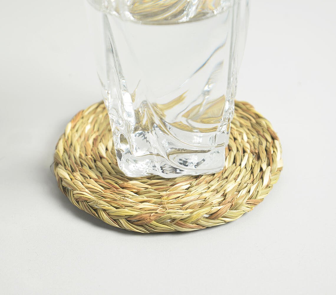 Hand Braided Sabai Grass Coasters (set of 4)