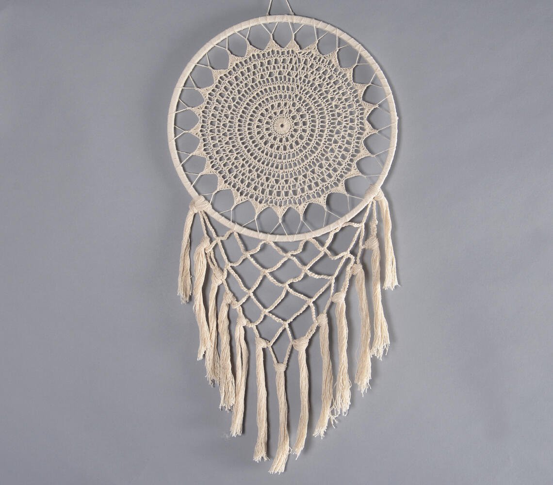 Wheaten Crochet Dreamcatcher