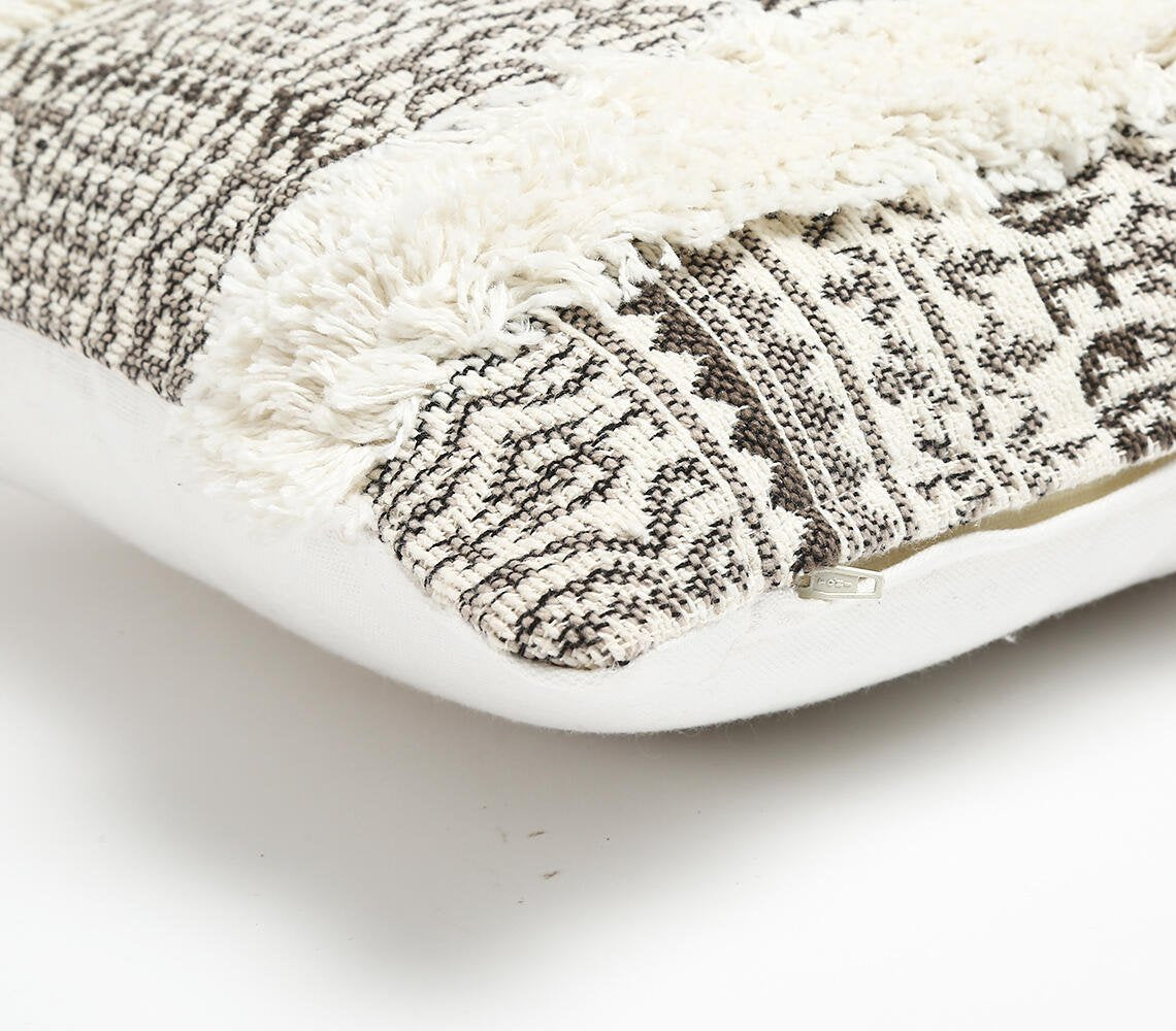 Textured & Printed Lumbar Cushion Cover