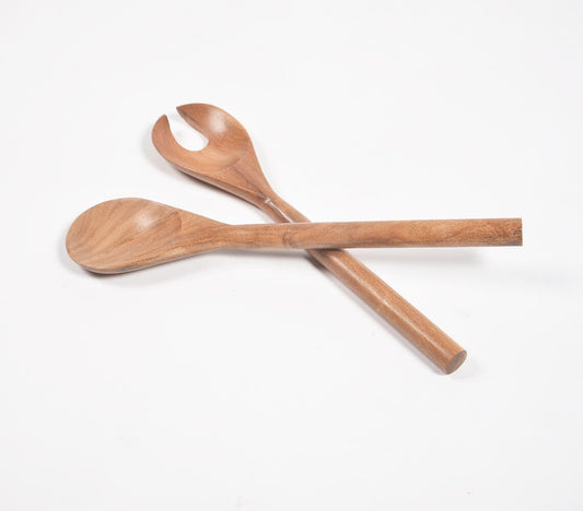 Minimal Mango Wood Salad Servers (set of 2)