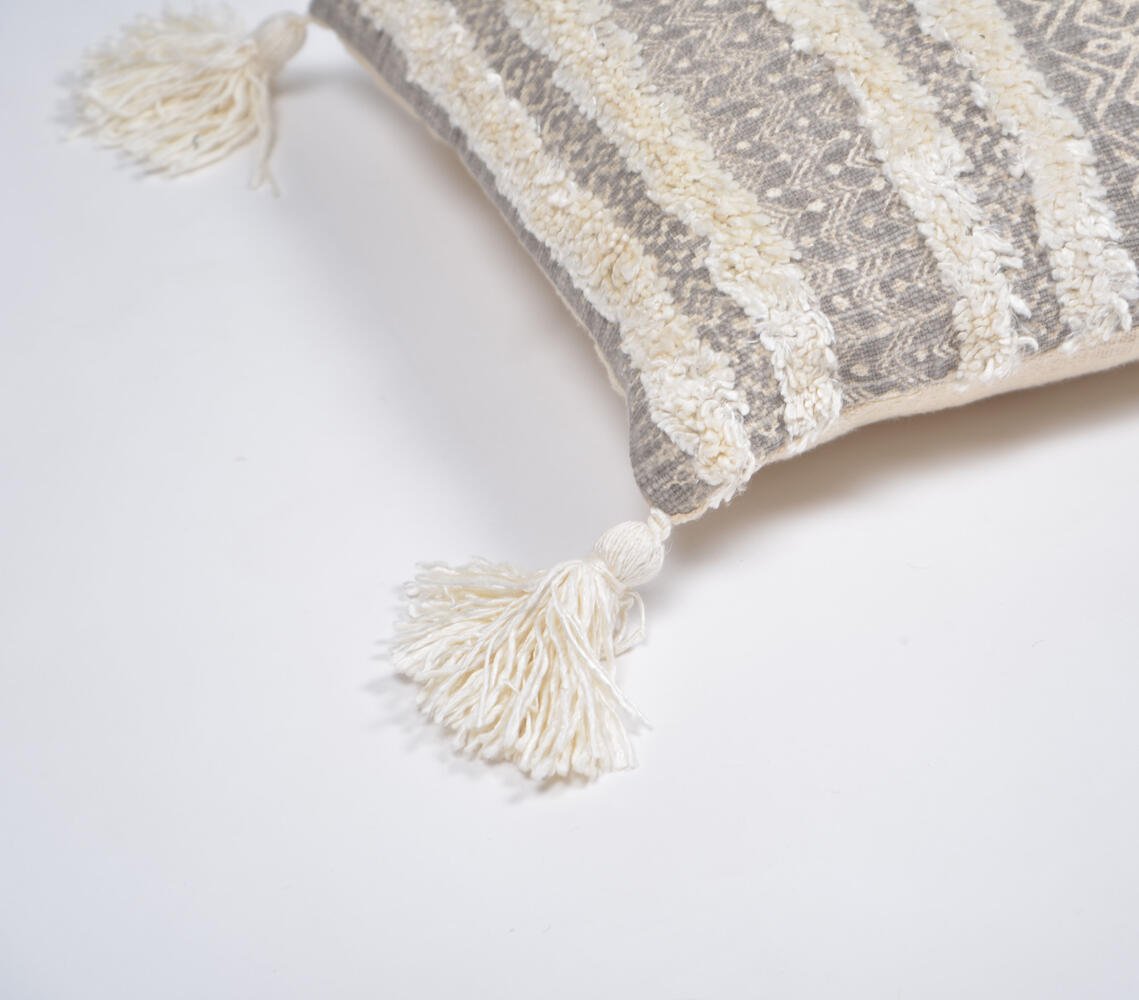 Handwoven Textured Cotton Cushion Cover