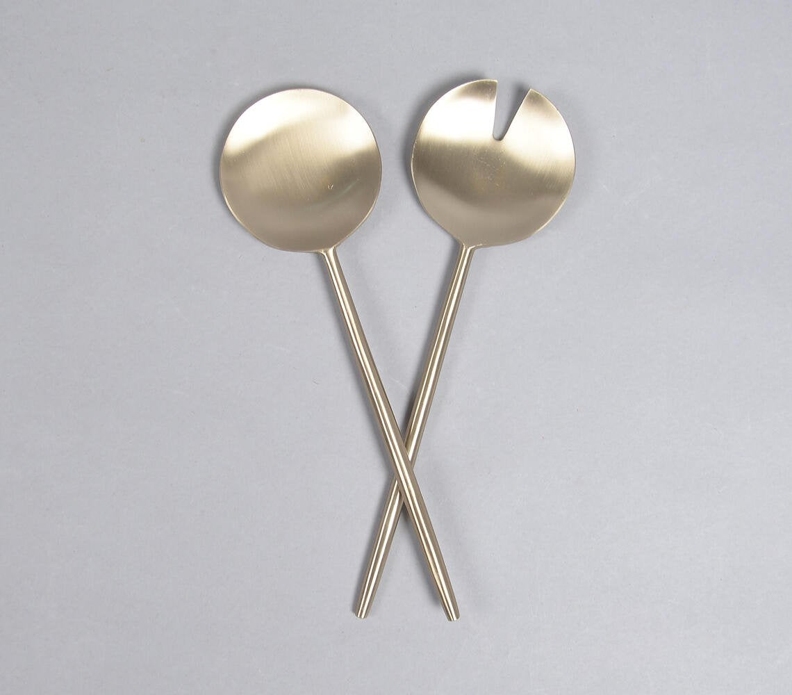 Hand Beaten Honey Dew Salad Servers (Set of 2)