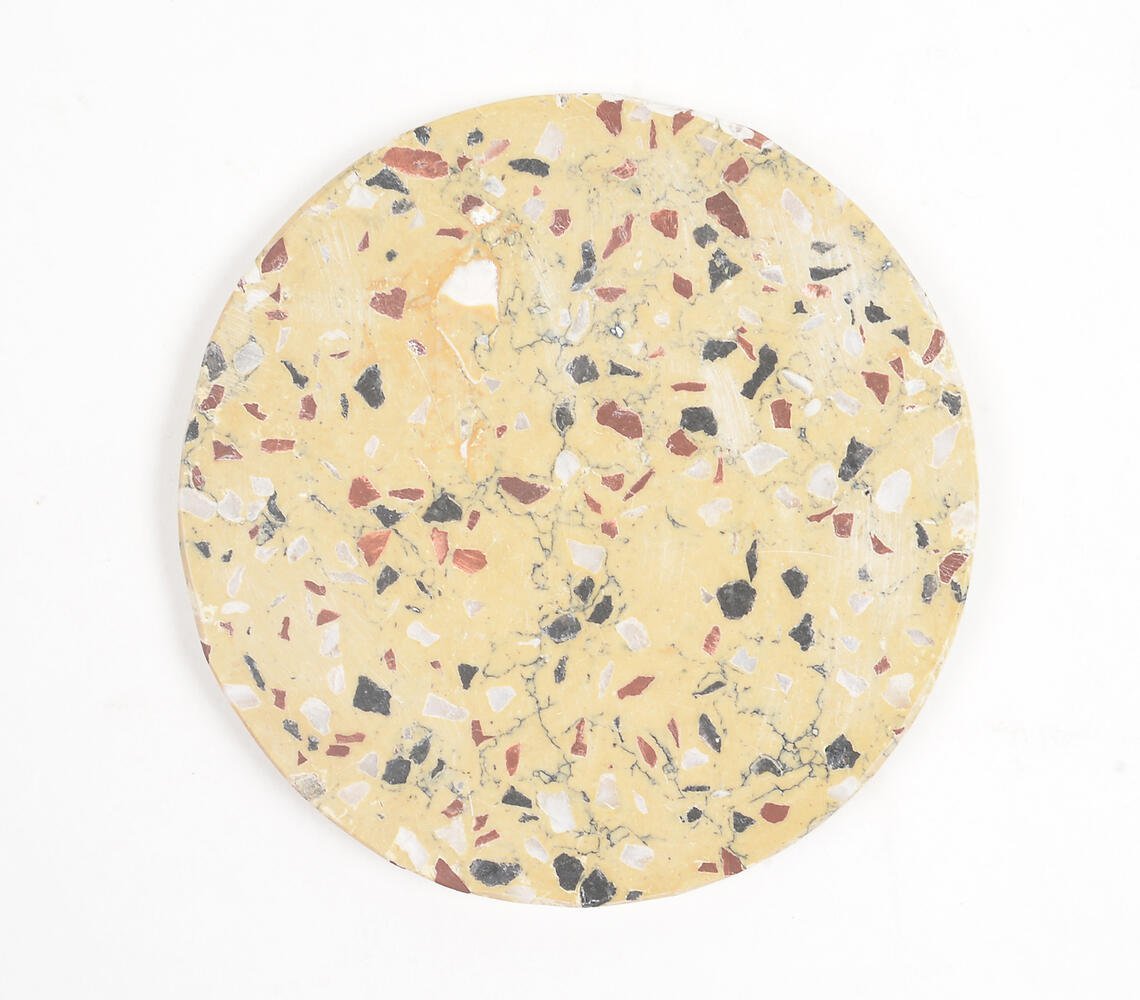 Mosaic Round Stone Coasters (Set of 4)