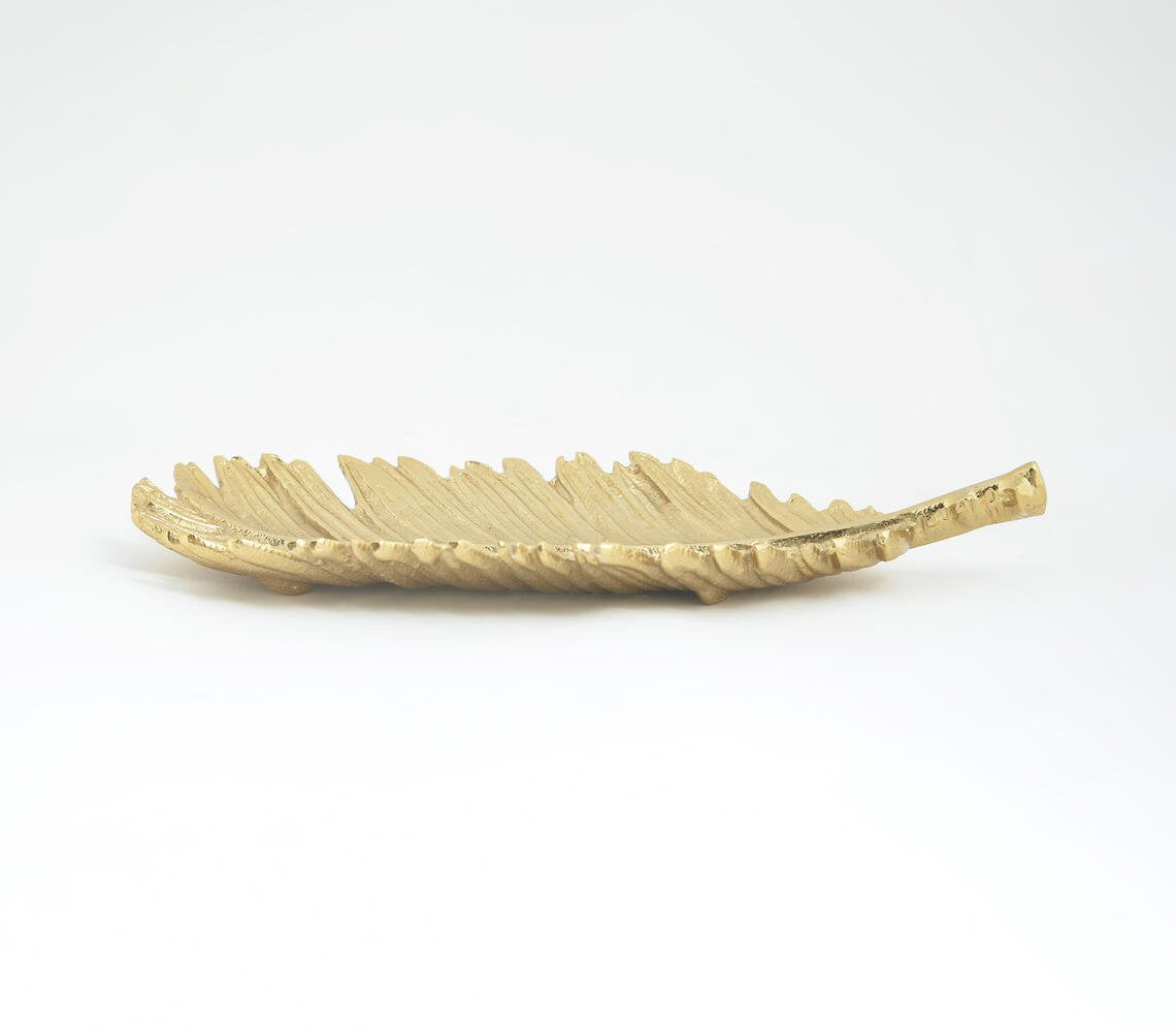 Aluminium Cast Palm Leaf Dish