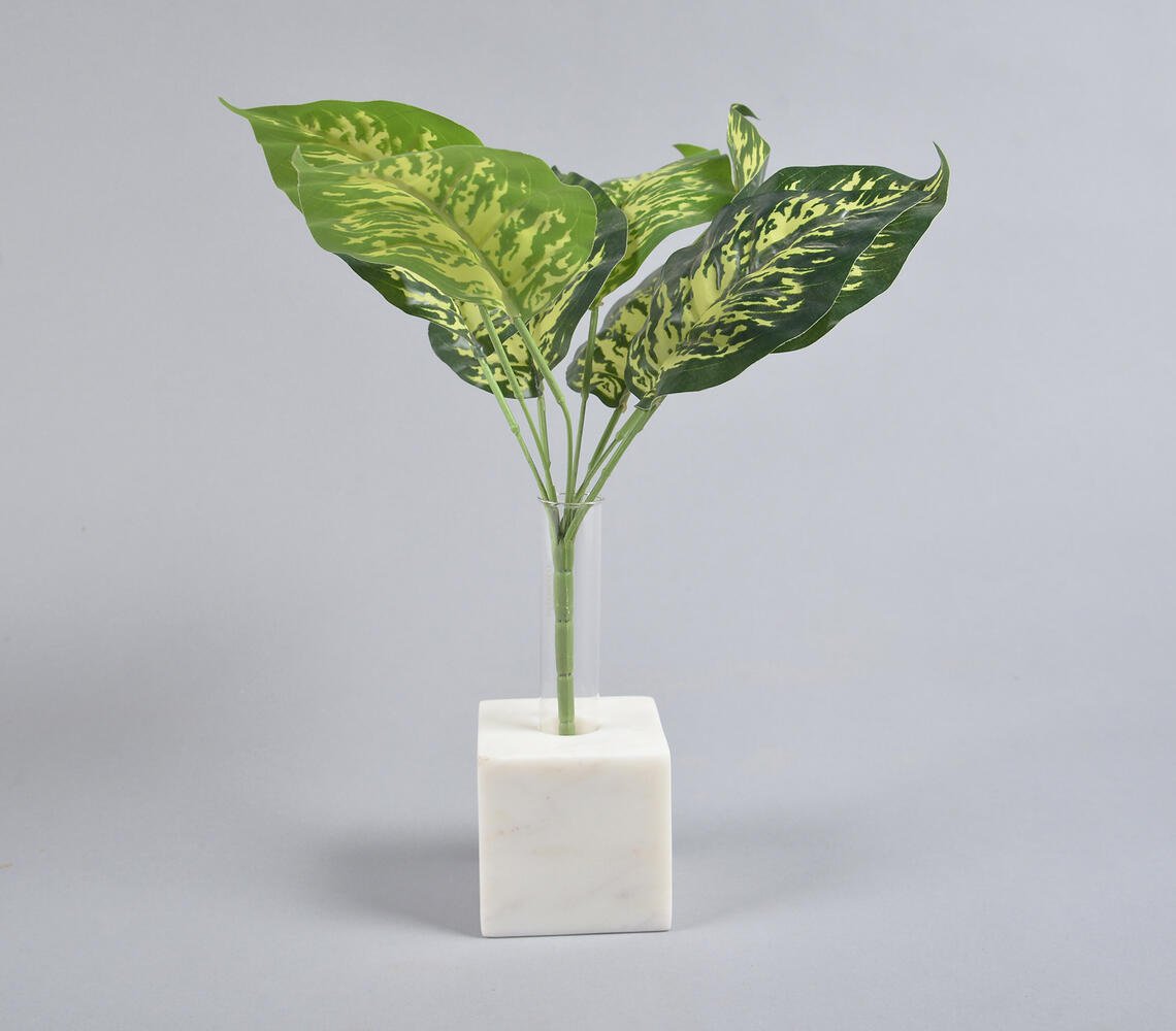 Classic Marble & Glass Test Tube Plant Pot