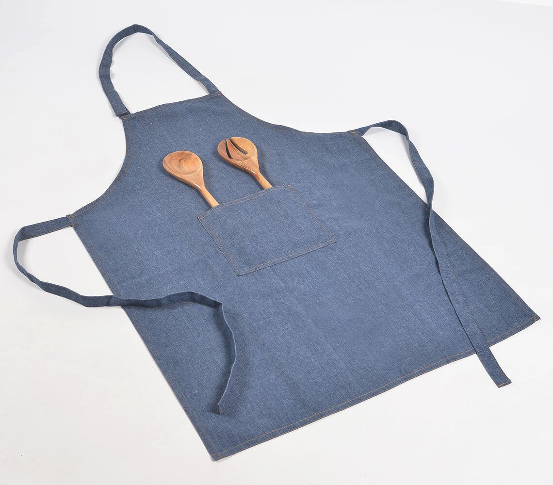 Handloom Chambray Cotton Apron