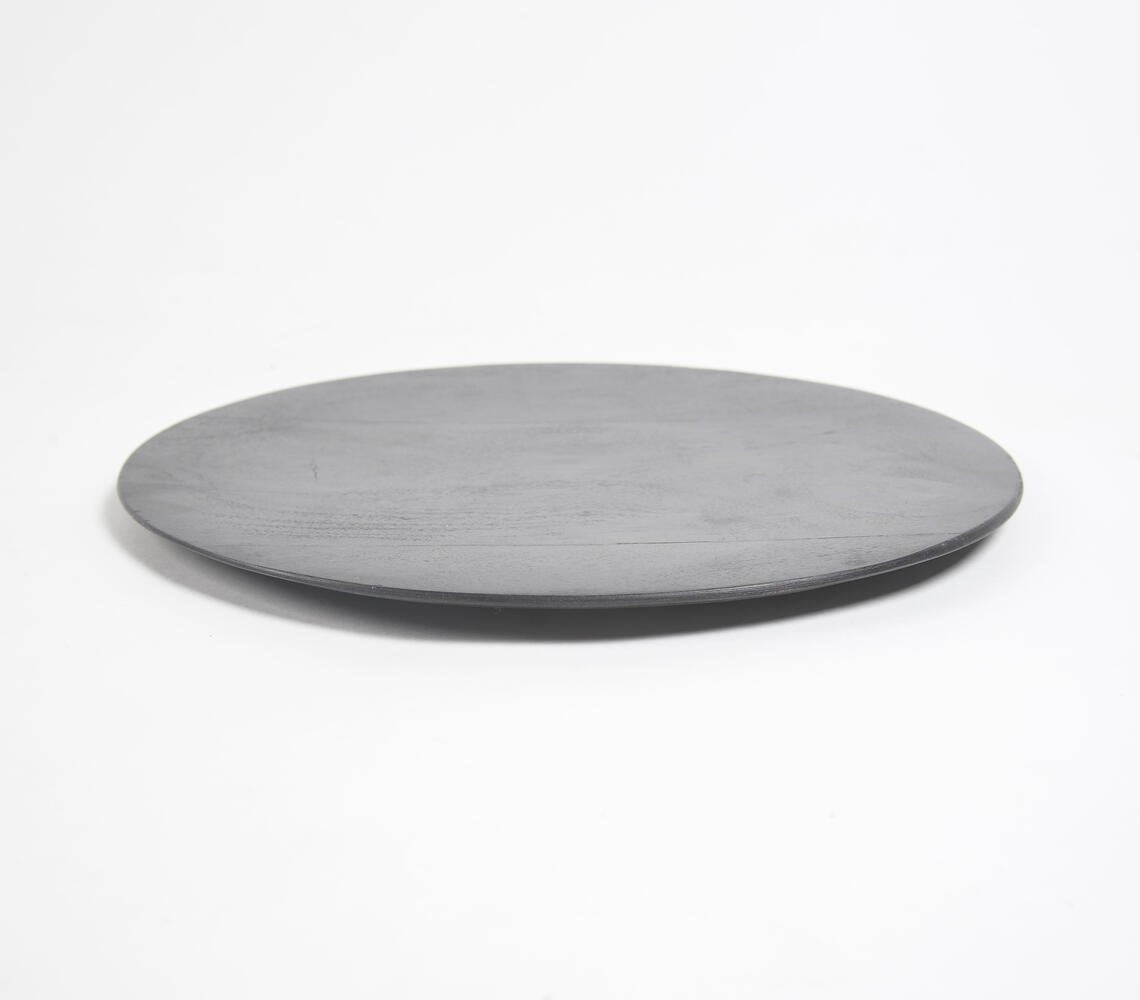 Monochromatic Charcoal Finish Tray