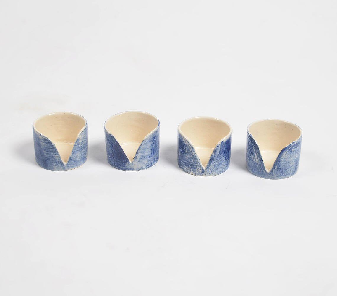 Stargaze Clay Tealight Holders (Set of 4)