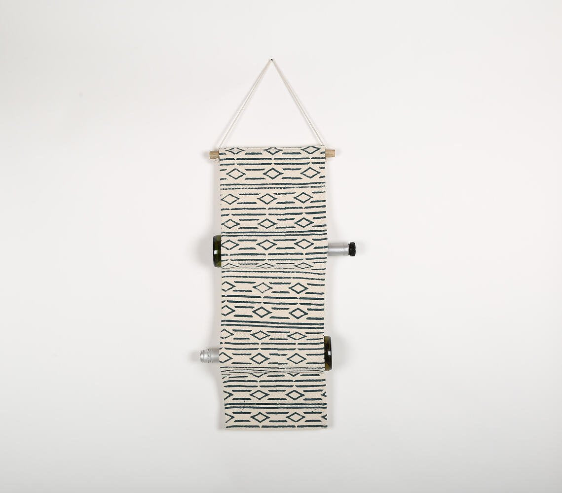 Iconic Block Printed Wine Rack