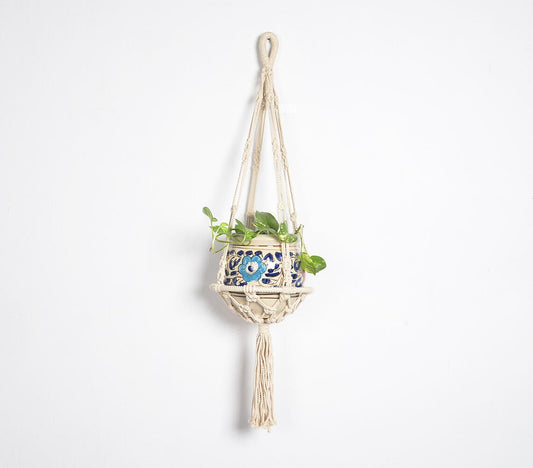 Boheemse Macrame Plantenpot