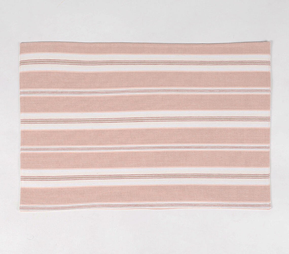 Handloom Striped Cotton Placemats (set of 4)