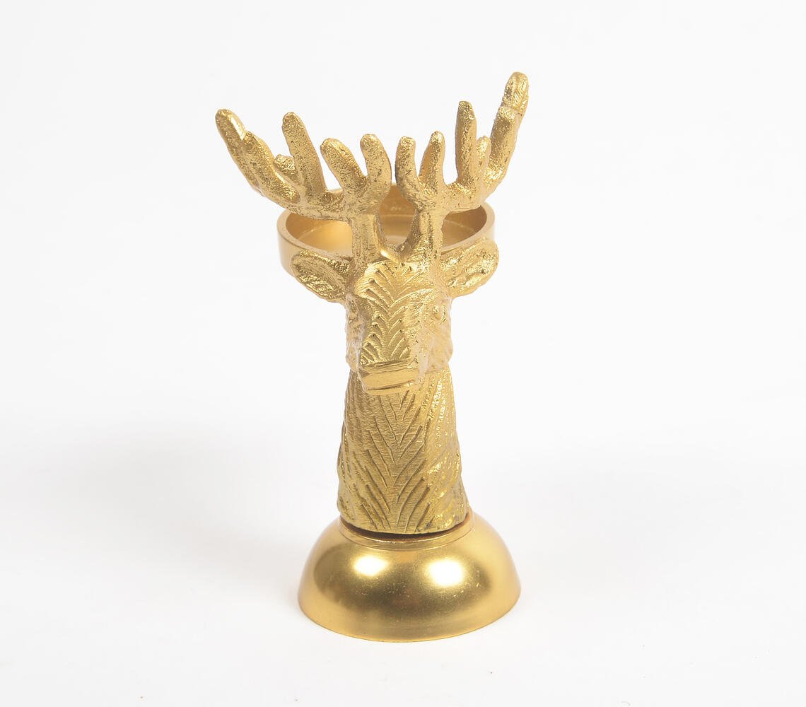 Statement Christmas Reindeer Tea Light Candle Stand