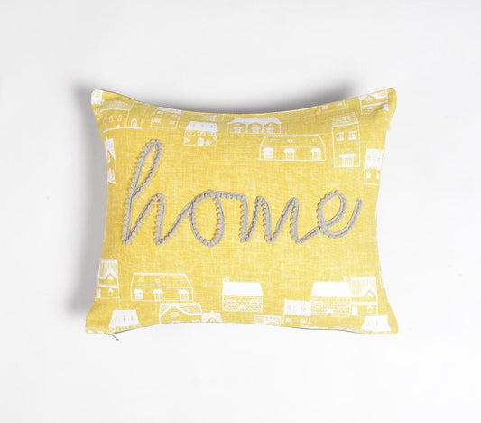 Sunshine 'Home' Cushion cover, 17.2 x inches