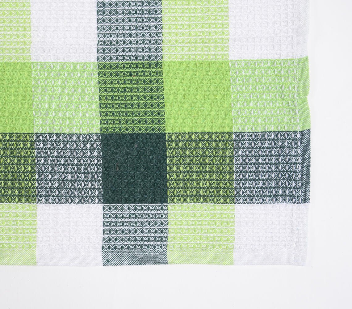 Yarn-Dyed Waffle Cotton Kitchen towels (set of 3)