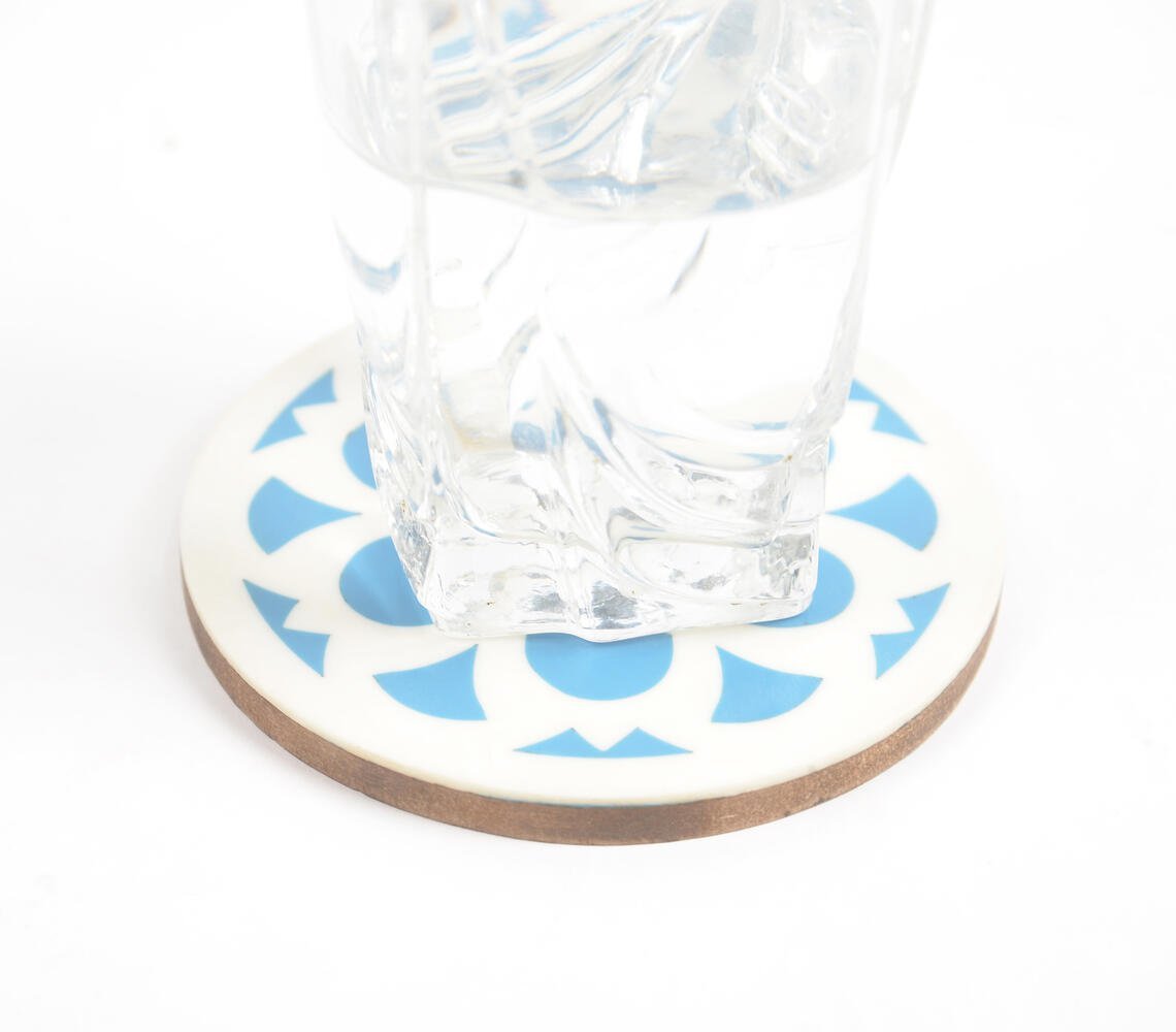 Elegant MDF & Resin Coasters (Set of 4)